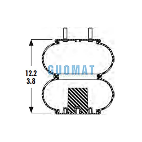 2B9-251 Goodyear Suspension Air Bags 578-92-3-206 Rubber Air Bellows For Heavy-Duty Vehicles