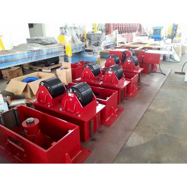 15 T Hydrulic Lifting Bolt Adjustment  Pipe Roller Stands , CE Pipe Welding Rollers