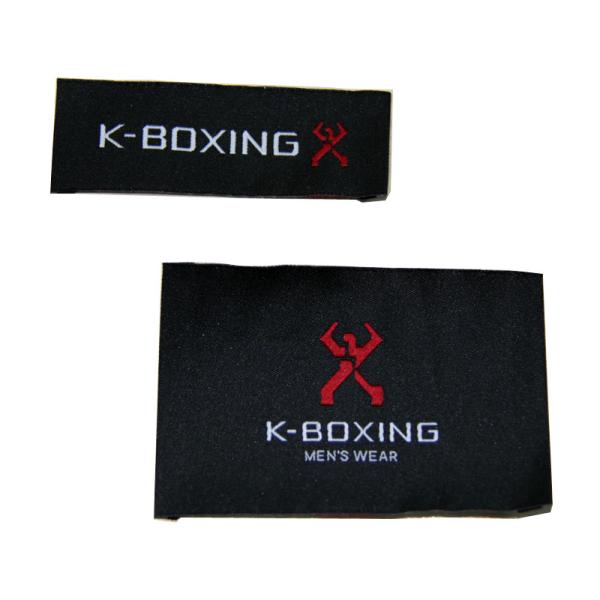 luxury high class Satin / Cotton Clothing Woven Labels With Customized Logo / Color / Shape