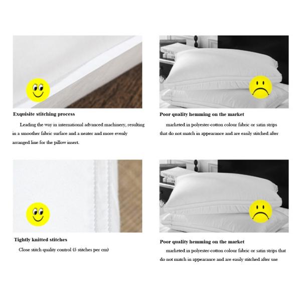 JOURM 5 Star Hotel Pillow Microfiber Filling Hilton Luxury Neck 80 Shredded Memory Foam