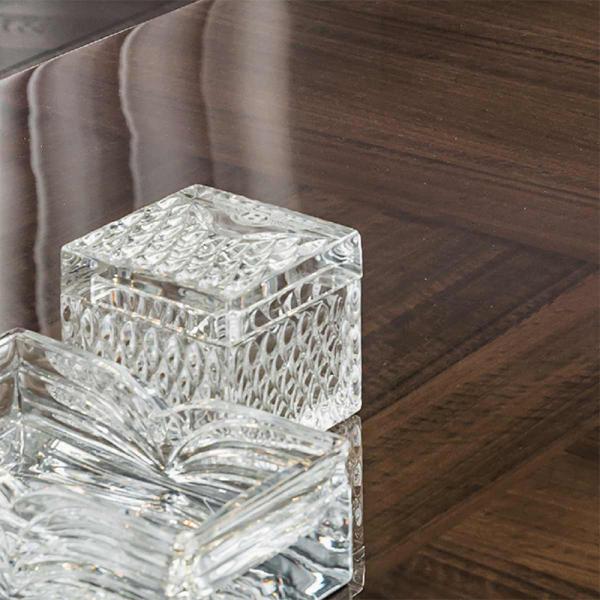 Таблица 200cm столовой современного обеденного стола Leatherette узелка роскошная