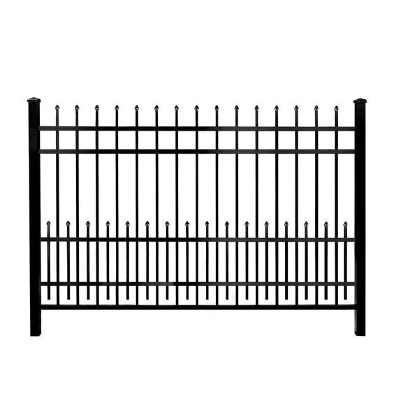 Bolt-on Zinc Steel Wrought Iron Fence Construction Site Fence