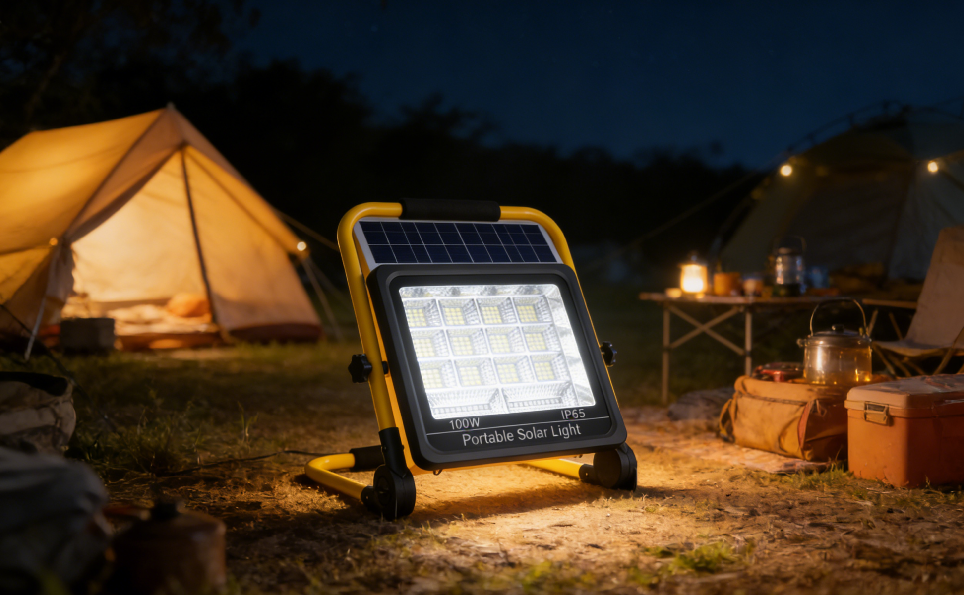 IP65 Waterproof Solar Flood Light Portable For Out Door or Indoor High Brightness