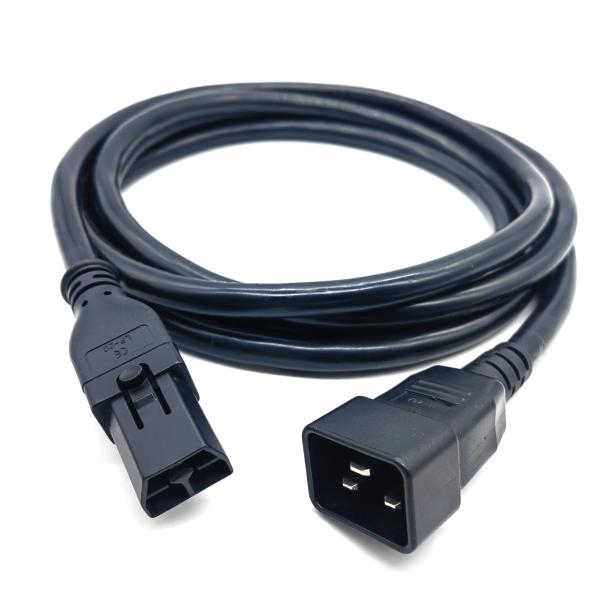 Heavy Duty 3-Core SAF-D-GIRD to C20 Power Extension Cord Male to Female for AC Equipment Connection