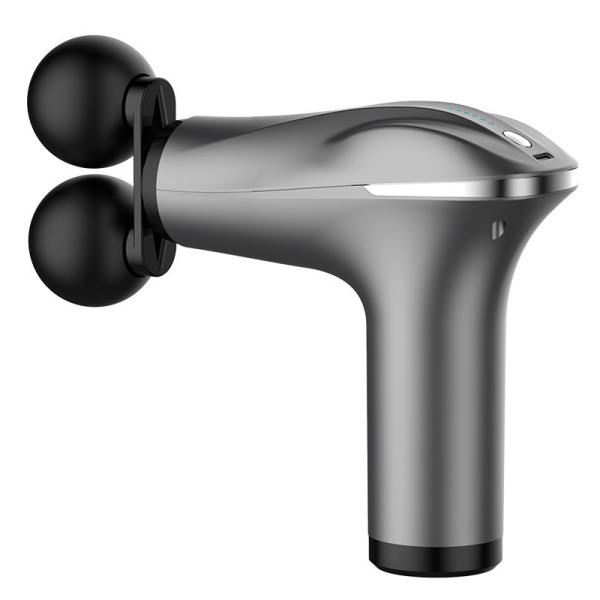 Double Head Mini Massager Gun USB Type-C 6 Speed Muscle Relaxation Massage Gun