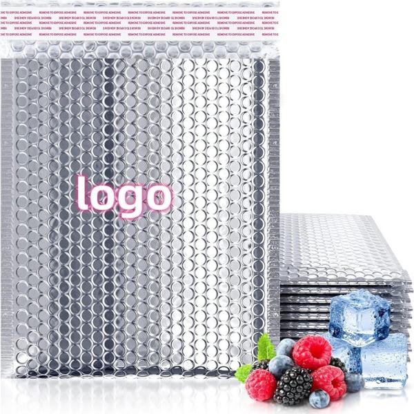 CTCX Silver/Rose Gold/Red/Blue Shipping Packaging Courier Delivery Bubble Mailing Bags Aluminum Foil Bubble Poly Mailers