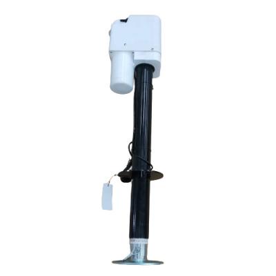 3500LBS White Electric Caravan Jack With Drop Leg And Manual Over Ride Crank