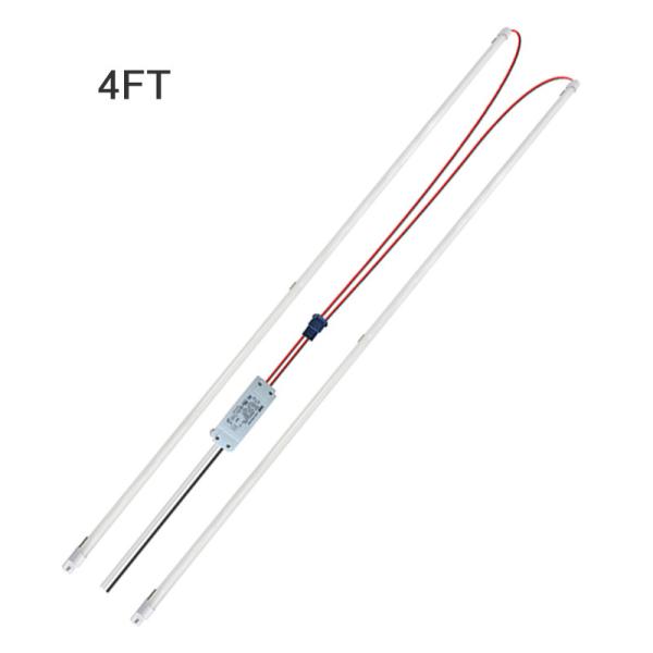 UL DLC NLC 4ft Led Strip Retrofit Kit 24w Frost Clear Cover Optional