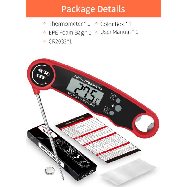 Wireless Kitchen Food BBQ Meat Digital Thermometer And Waterproof For Cooking Mastery