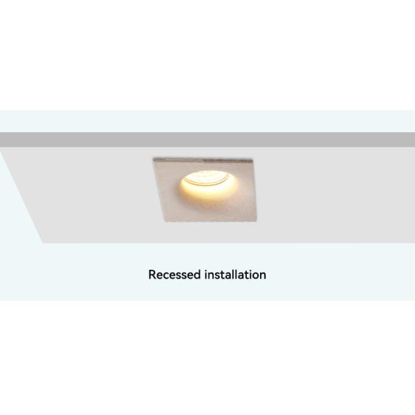 Modern Down Light Housing Square Anti Glare LED Recessed Light Housing