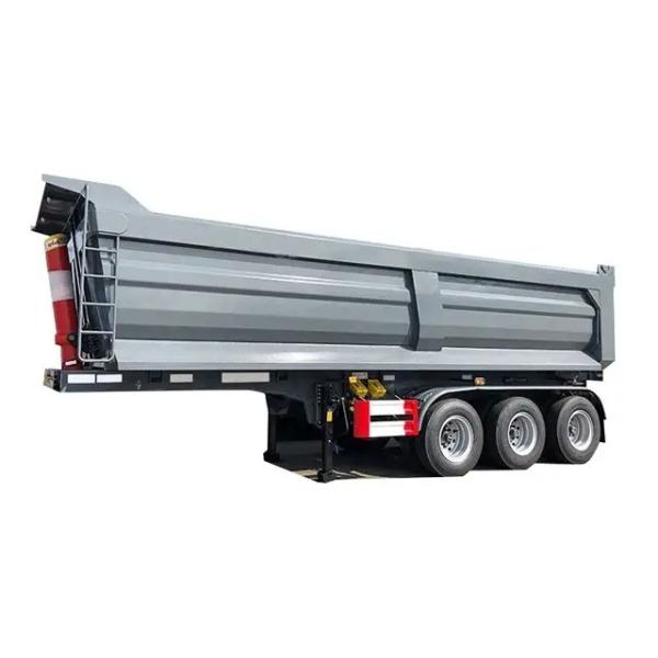 Truck Trailer Tipper Trailer Sale Heavy Duty 3 4 5 Axles 45 Cubic U Shape Dump Tractor