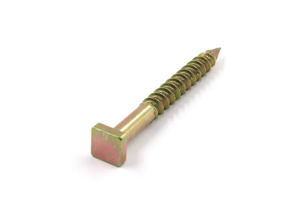 Yellow Zinc Plated  Mild Steel Square Head Concrete Nails Screws