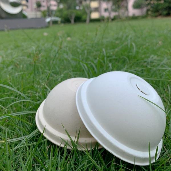 Tea Cup Cover Eco Biodegradable Pulp Sugarcane Paper Dome Lids