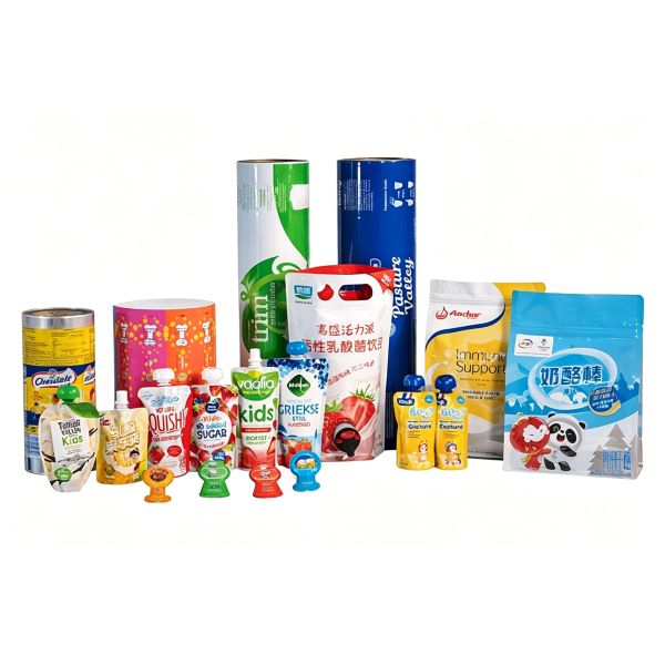 OEM Custom Printed Milk Snack Pouch Bag - Matte Stand-Up Bag for Cheese & Dairy Products