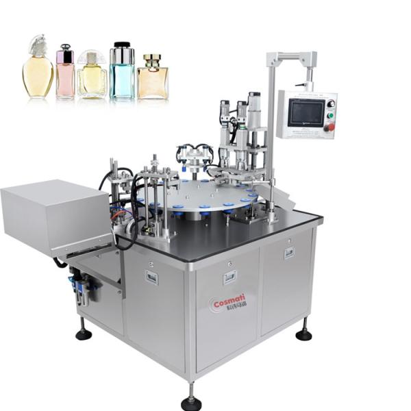10 Heads Rotary Perfume Bottle Filling Machine 5-1000ml High Accuracy for Cosmetic Liquid