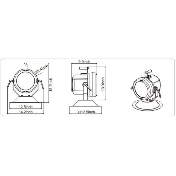High Bay Explosion Proof LED Lights ATEX 10-60W 3000k-5000k