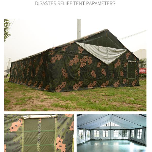 Large 50 People Army Camouflage Tent Waterproof Oxford Cloth