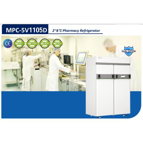 Холодильники 2℃~8℃ вакцины фармации MPC-5V1105D/MPC-5V1106D удваивают охлаждающ вертикально с экраном касания LCD 7 дюймов