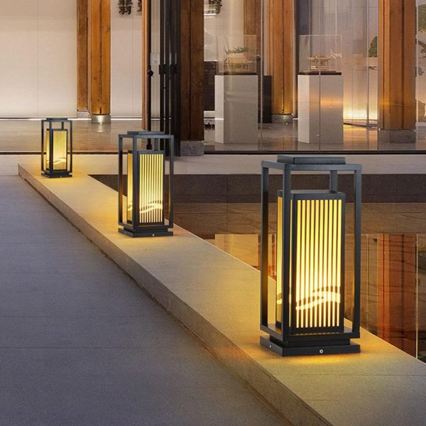 IP 65 Chinese New Style LED Garden Lights with Galvanized sheet Lamp Body for Villa Park