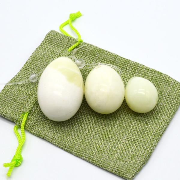 2017 Best Seller Technique-Polished Xiuyan Jade Yoni Eggs for Kegel Weight Training