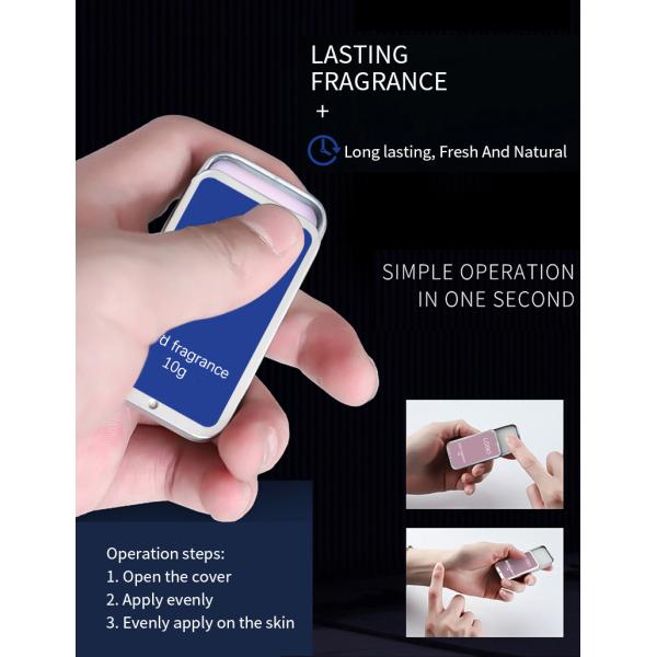 продукты заботы кожи 10g 100% естественные лицевые путешествуют дружелюбное удобное олово твердый Кёльн для людей Бурбона