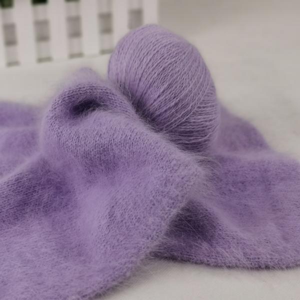 1/15NM Blending Soft Silk Long Mink And Rabbit Yarn For Hand Woven Sweater Bodysuit