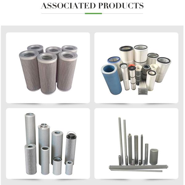 Iso Excavator Hydraulic Filter 60mm Dia Pleated Filter Cartridge
