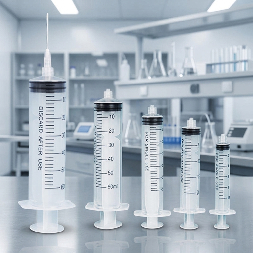 Disposable Screw-top Veterinary Syringes 10mL Clear Plastic Individually Packaged for Animal Injection & Liquid Medicine
