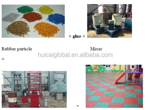 After Service One Year Rubber Floor Brick Making Machine for Rubber Tile Production