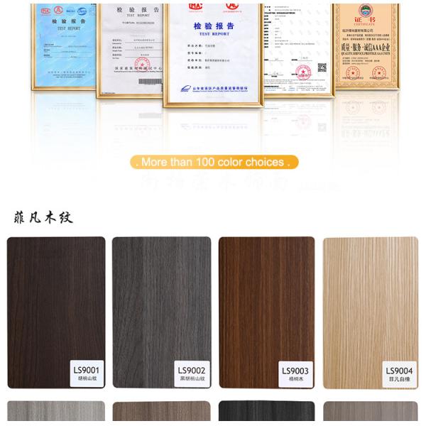 Carbon Crystal Bamboo Charcoal Wood Veneer Wood Grain Wall Panels Mould Proof