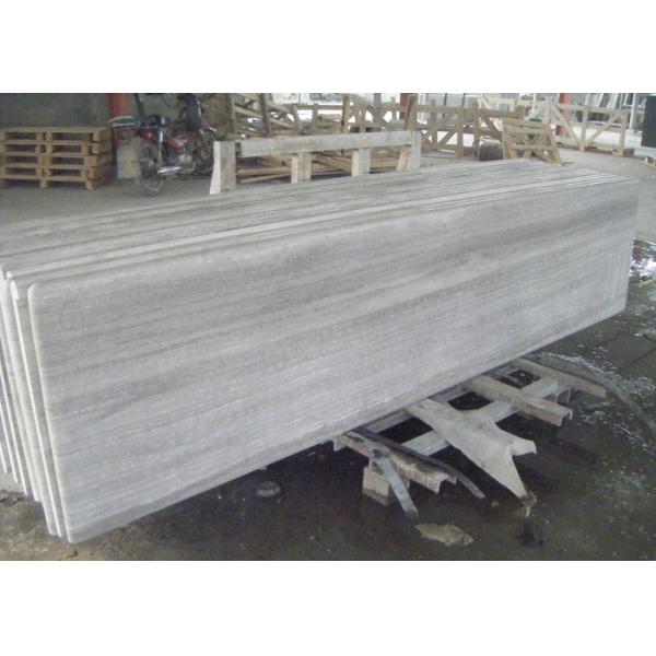 Wood Grain Full Edge Marble Look Countertops , Bathroom Vanity Laminate Marble Countertop