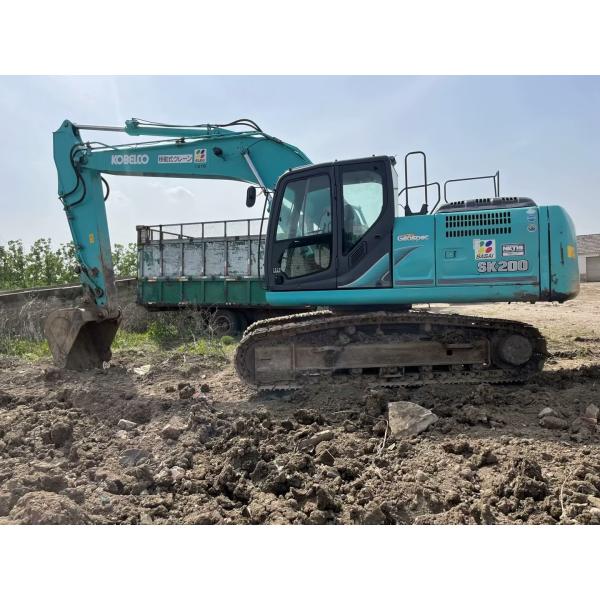 Kobelco SK200 Оригинальный использованный экскаватор Тяжелое буровое оборудование 20 тонн