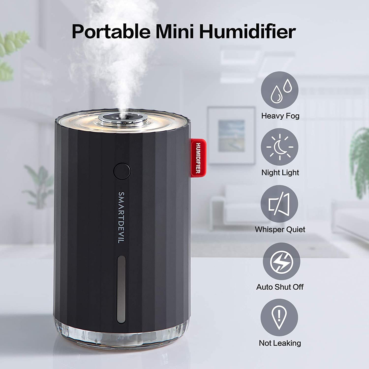 Режимы тумана USB 2 танка увлажнителя воздуха 280ml спальни шепота тихие