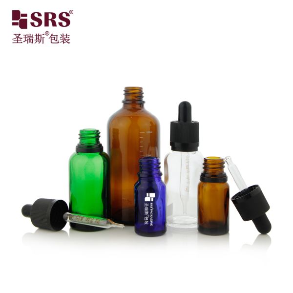 Hot Selling Glass Dropper Bottle for Skincare Essential Oil with Press Screw Tamper Evident