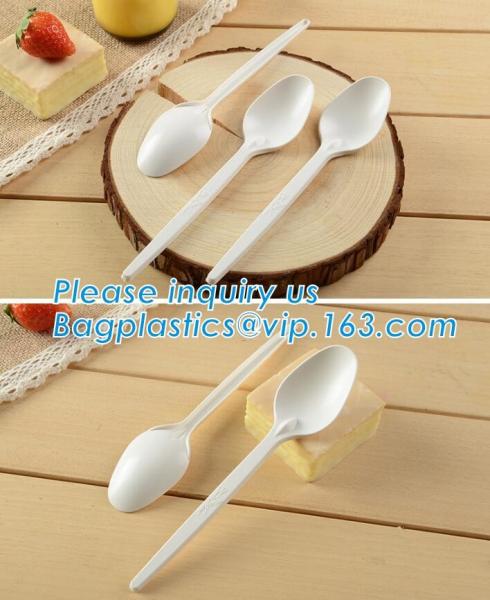 Disposable Biodegradable Corn Starch Fork Knife Spoon / Cutlery for Food,compostable disposable CPLA plastic knife with