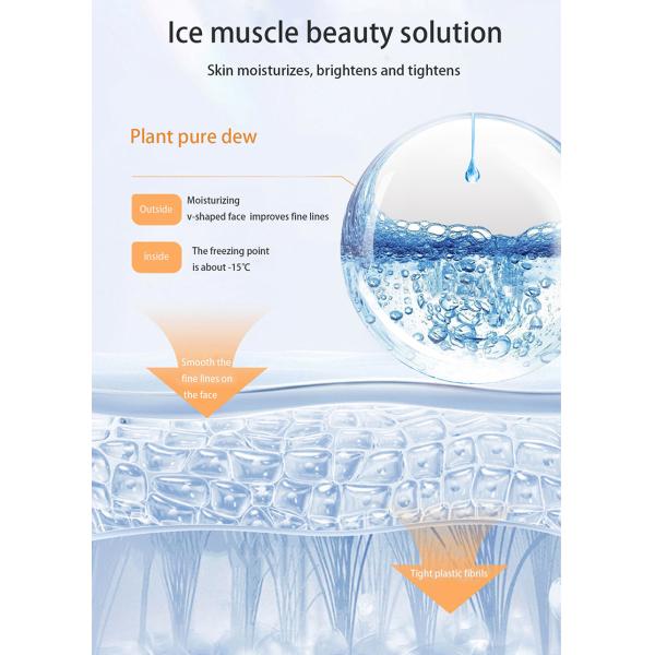 Gourd-shaped Beauty Ice Globes Facial Roller Cooling Globes for Face Neck Eye Circle Skin Care Massage Tools Reduce Puffiness