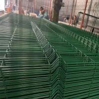Panneau d'acier de clôture en treillis métallique 3D courbé en PVC revêtu en PVC soudé