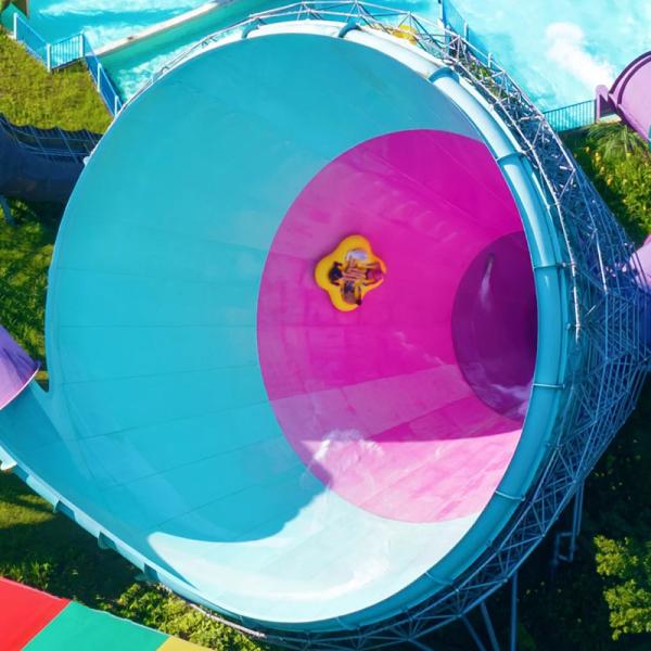 New Products Playground Equipment Slides Kids & Adult Outdoor Surf Rainbow Water Slide for Sale
