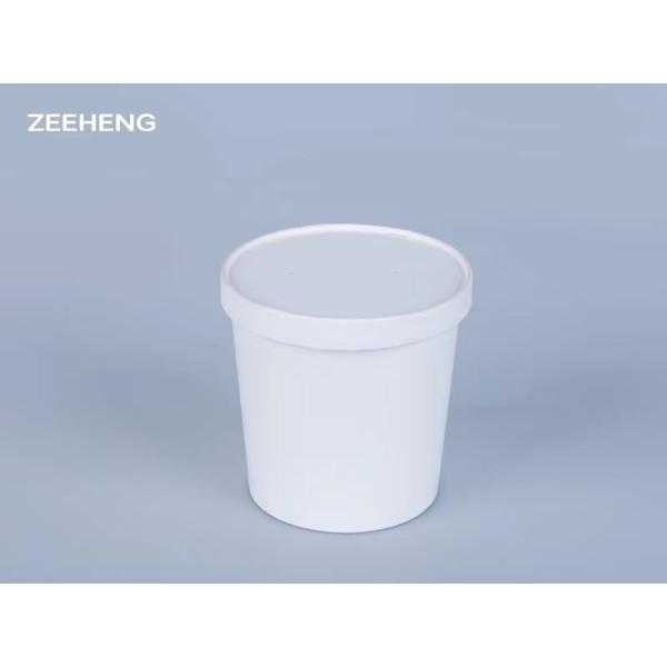 La sopa helado las tazas de papel biodegradables 16oz de encargo