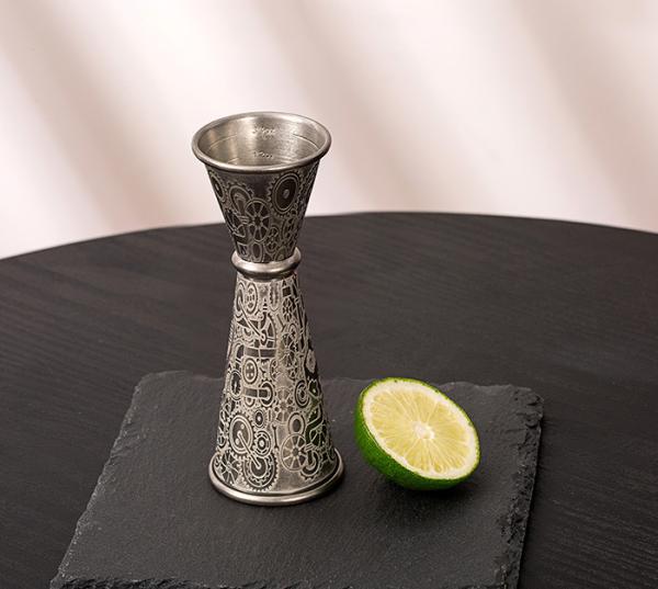 Food Grade 18/8 Stainless Steel Japanese Jigger 2oz 1oz with Measurements Inside