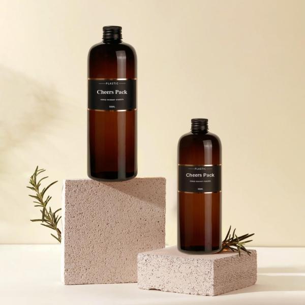 300 500 Lotion Pump Bottle for Liquid Body Wash 16oz Clear White Pet Plastic Shampoo Bottles