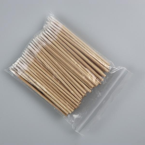 Salle blanche en bois pointue micro industrielle d'écouvillon de coton 1mm écologique