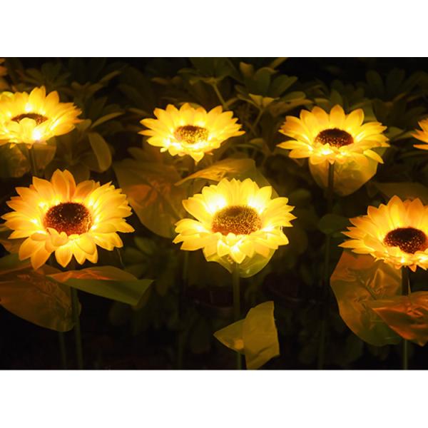 Solar artificial sun flower lights Ground decoration lawn lamp