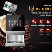 Máquina de venda automática de café de feijão de mesa a xícara 220VAC com 3 latas instantâneas