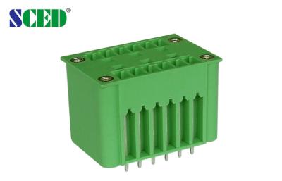 Passo masculino 3.81mm do encabeçamento dos soquetes/300V 8A/2*2P-20*2P, bloco terminal Pluggable