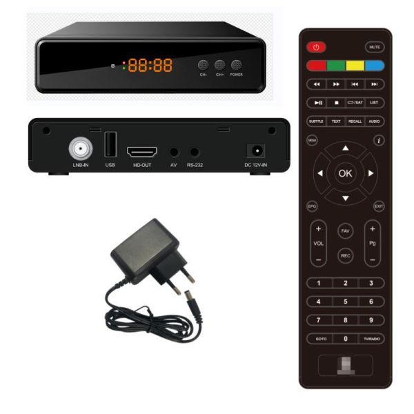 Professional Digital Satellite Receiver - DVB-S2X, DVB-S2 & DVB-S2 Compatible TV Tuner