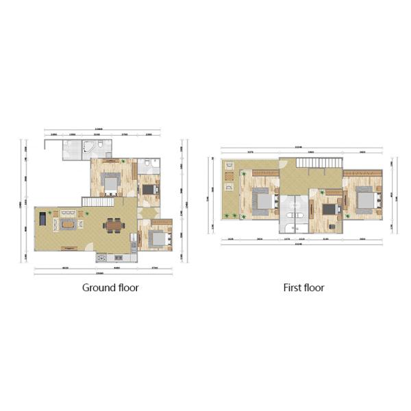 Prefab House Light Steel Structure Luxury Villa Prefabricated Residential Home for USA