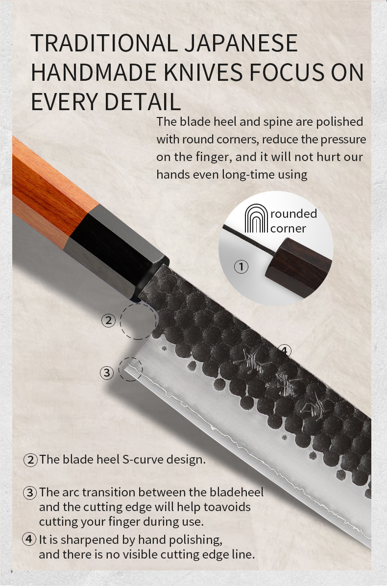 Aogami 2 Gyuto Knife Hand‑Forged Japanese Chef’s Knife for Professional Kitchen