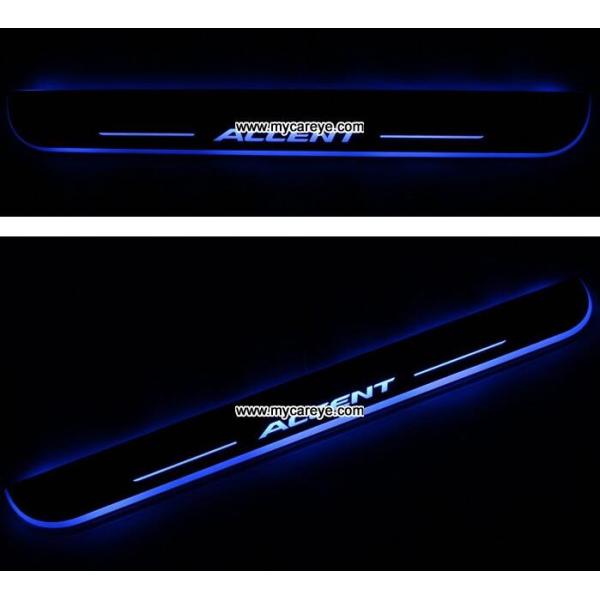 Hyundai Accent LED lights side step car door sill led light pedal scuff