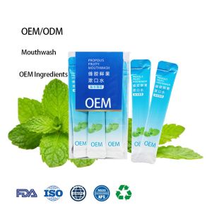 Custom Probiotic Mouthwash Minty Flavor Freshens Breath Portable Disposable Mouthwash for Outdoor Use